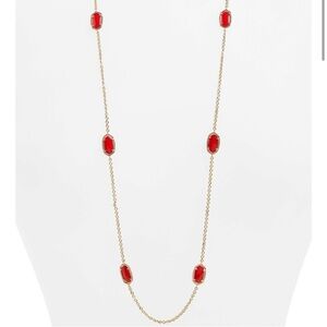 Kendra Scott Red Station Necklace